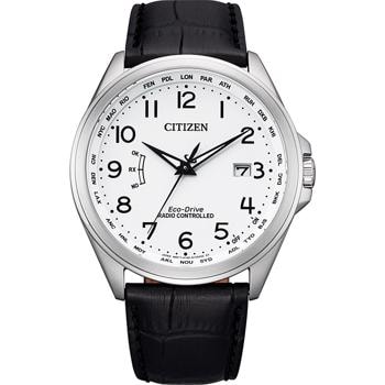 Eco-Drive Radio Controlled Rustfri stål Solar Quartz Herre ur fra Citizen, CB0250-17A